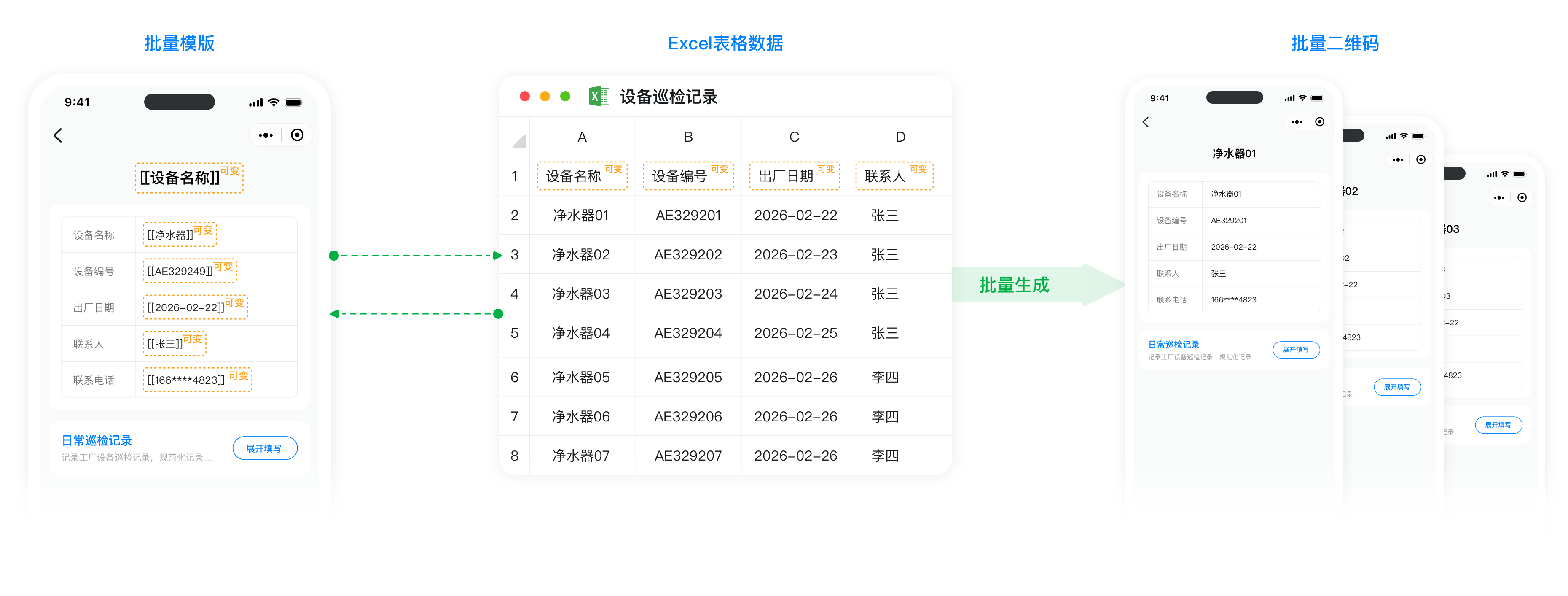 强大的批量能力